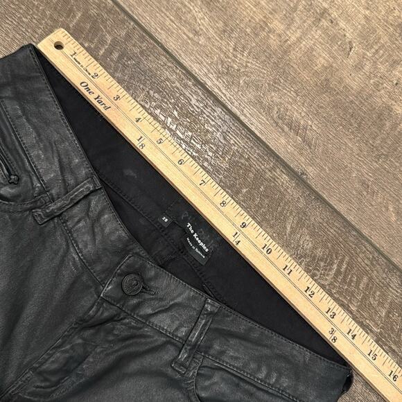 The Kooples Leather Effect Short Fit Black Skinny Jeans Size 28 - Picture 6 of 9